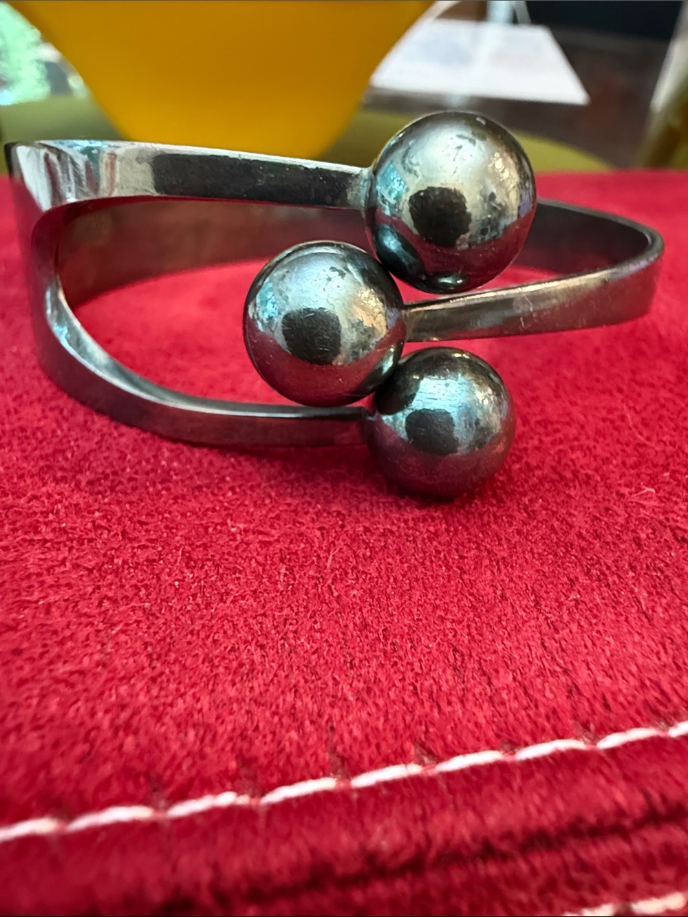Vintage Anna Greta Eker Sterling Scandanavian Jester Bracelet, ring, pendant - Picture 6 of 14